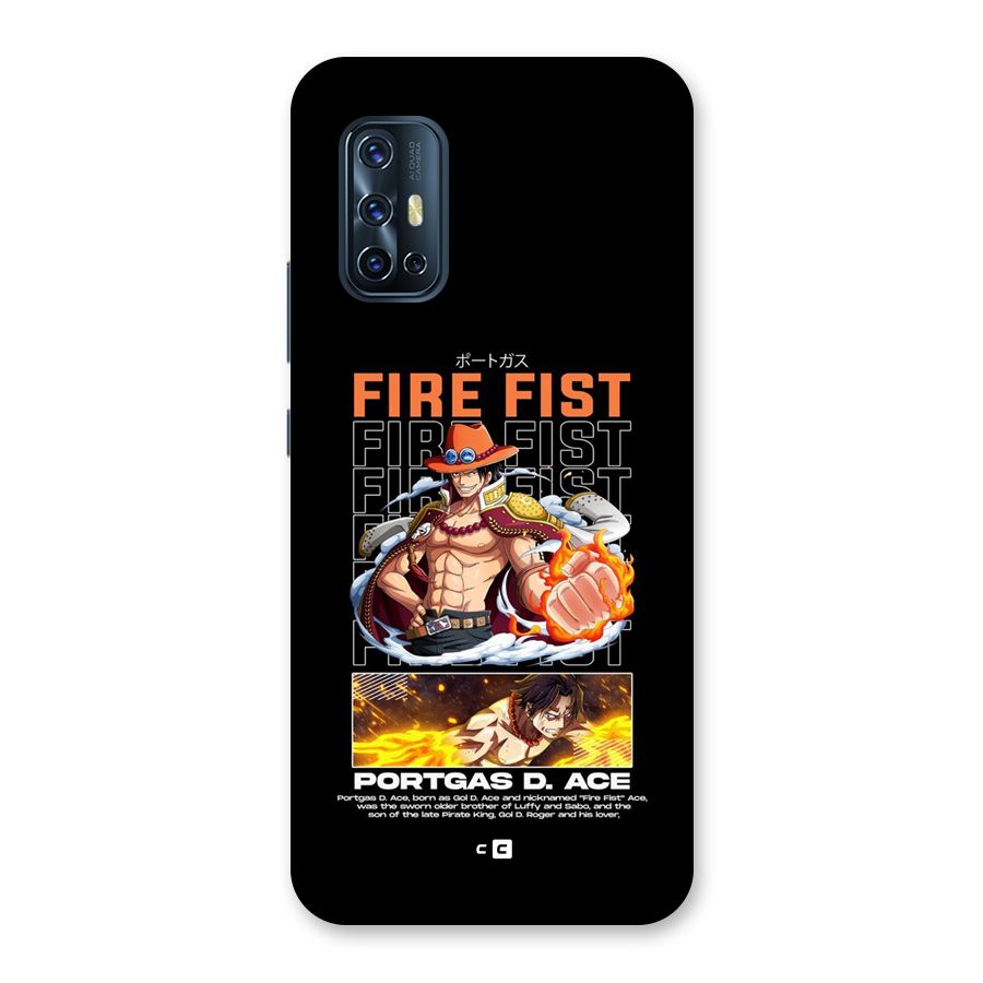 Fire Fist Ace Back Case for Vivo V17