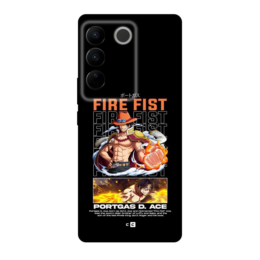Fire Fist Ace Back Case for Vivo V27