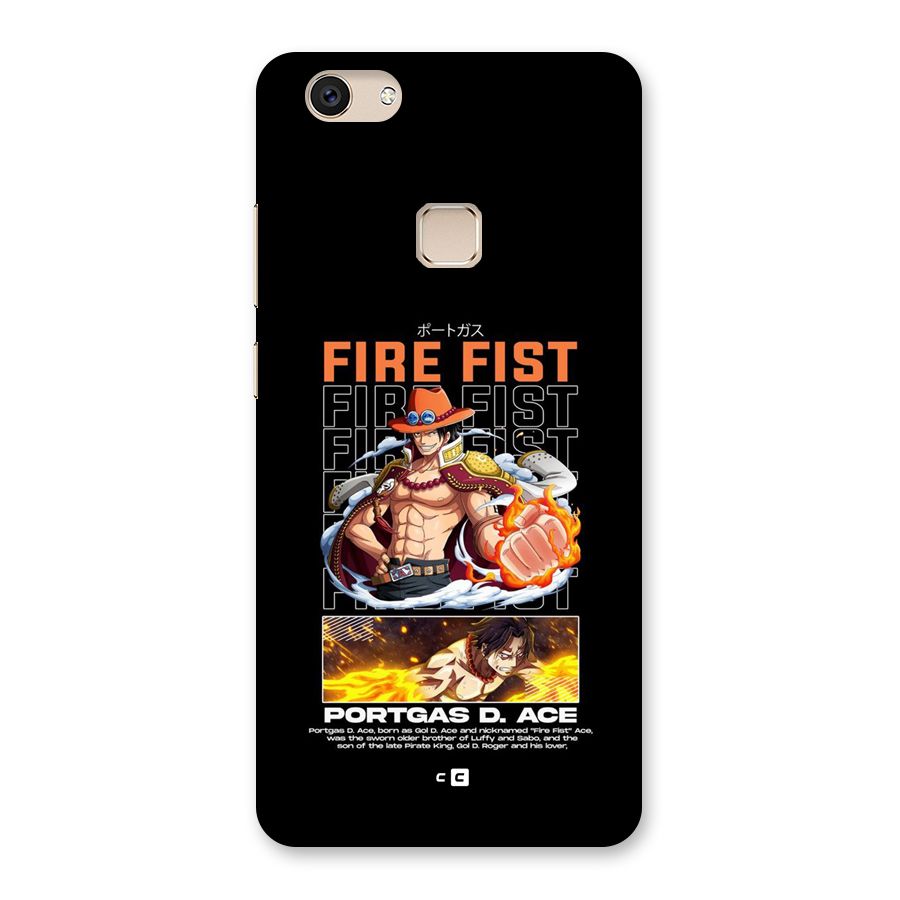 Fire Fist Ace Back Case for Vivo V7