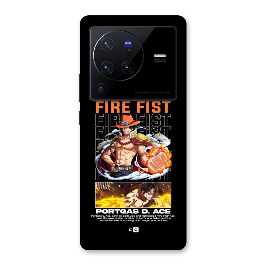 Fire Fist Ace Back Case for Vivo X80 Pro