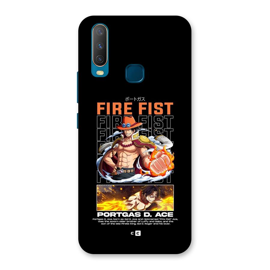 Fire Fist Ace Back Case for Vivo Y11