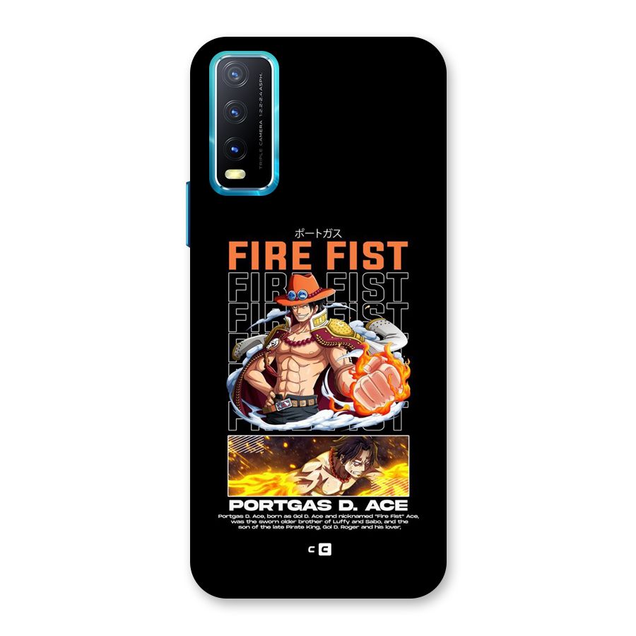 Fire Fist Ace Back Case for Vivo Y20G