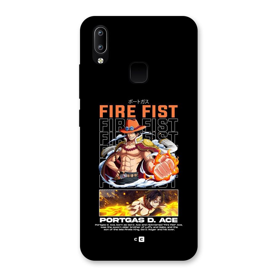 Fire Fist Ace Back Case for Vivo Y93