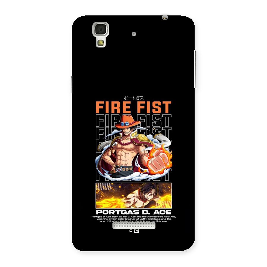 Fire Fist Ace Back Case for YU Yureka Plus