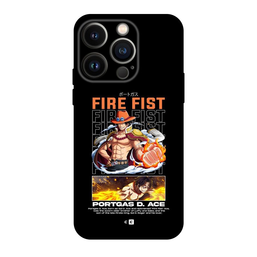 Fire Fist Ace Back Case for iPhone 14 Pro
