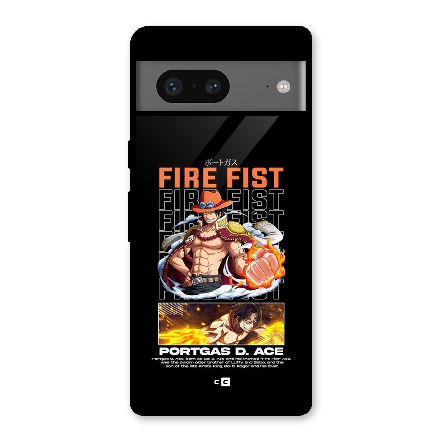 Fire Fist Ace Glass Back Case for Google Pixel 7