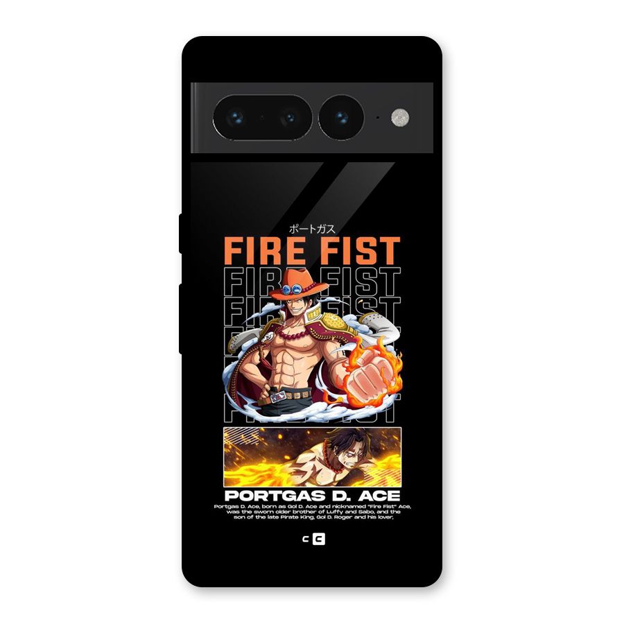 Fire Fist Ace Glass Back Case for Google Pixel 7 Pro