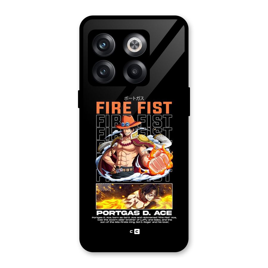 Fire Fist Ace Glass Back Case for OnePlus 10T