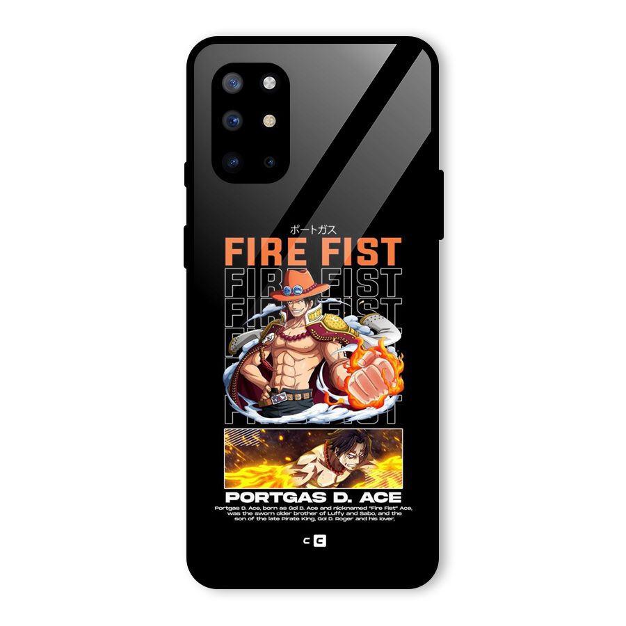 Fire Fist Ace Glass Back Case for OnePlus 8T