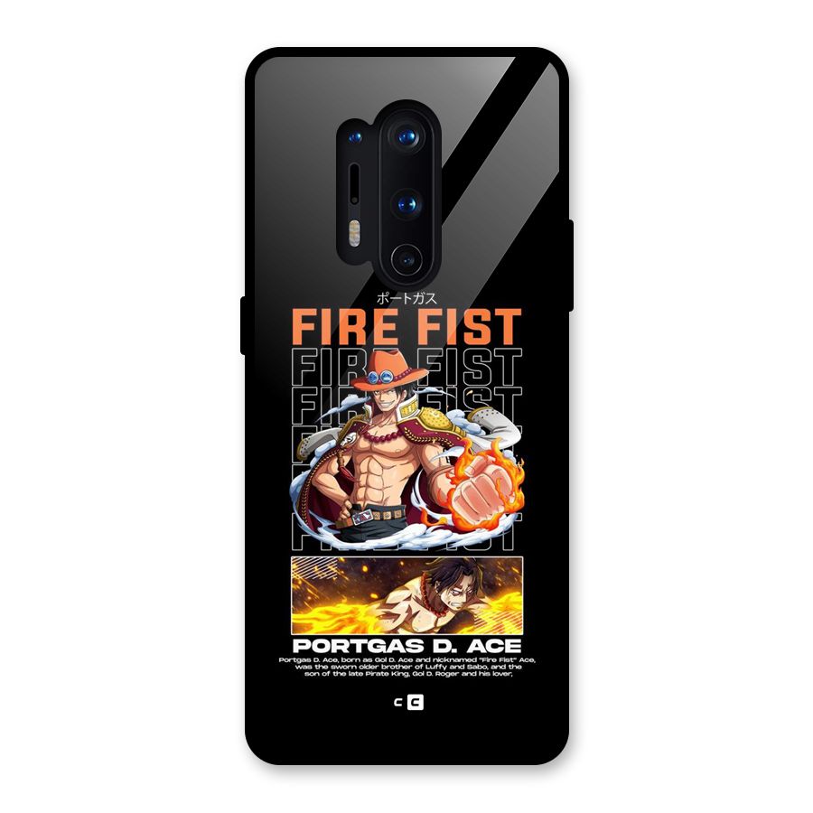 Fire Fist Ace Glass Back Case for OnePlus 8 Pro
