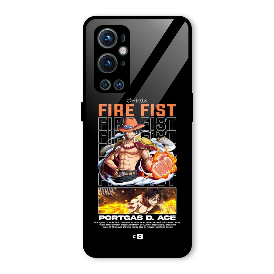 Fire Fist Ace Glass Back Case for OnePlus 9 Pro