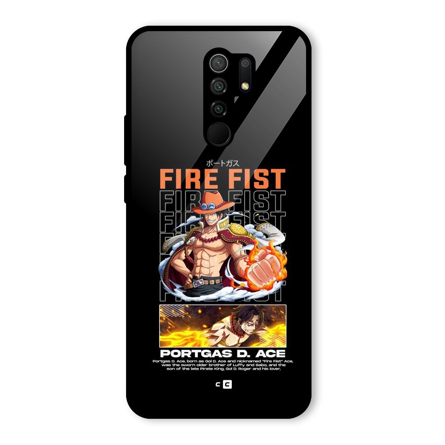 Fire Fist Ace Glass Back Case for Poco M2