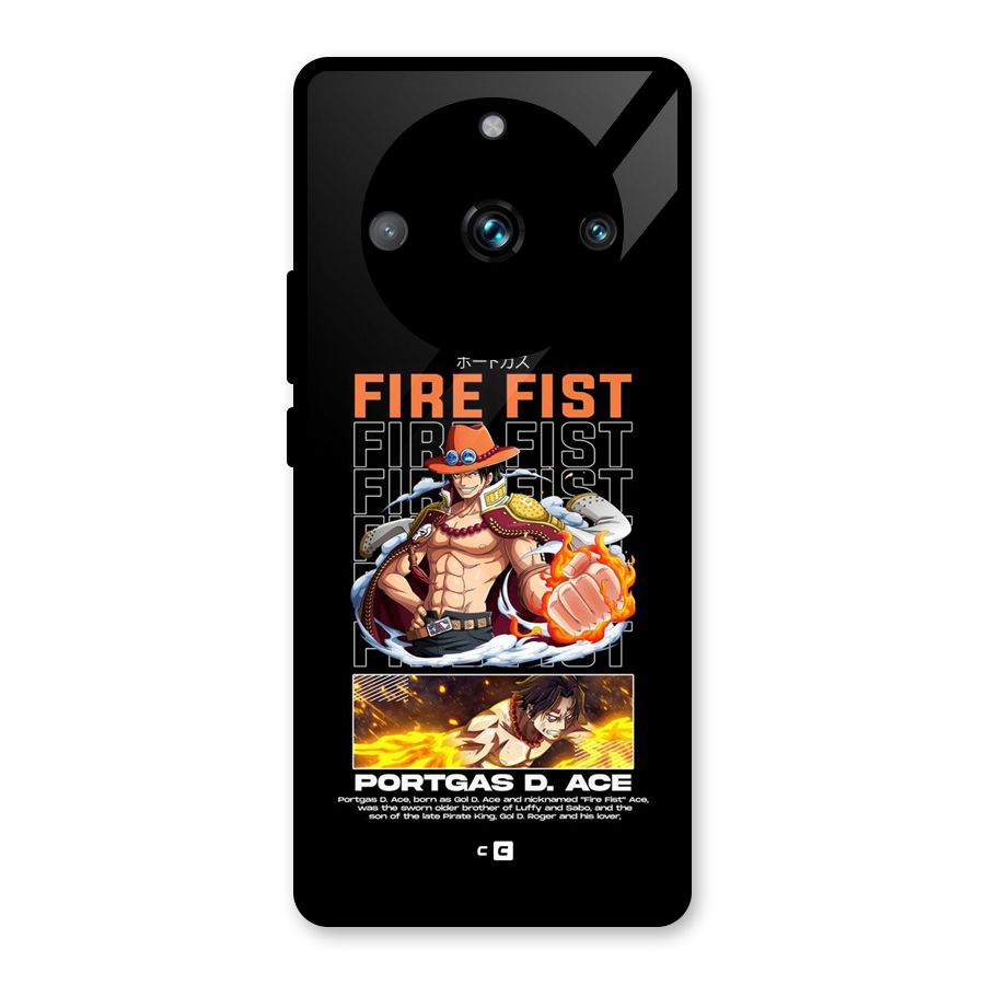 Fire Fist Ace Glass Back Case for Realme 11 Pro Plus