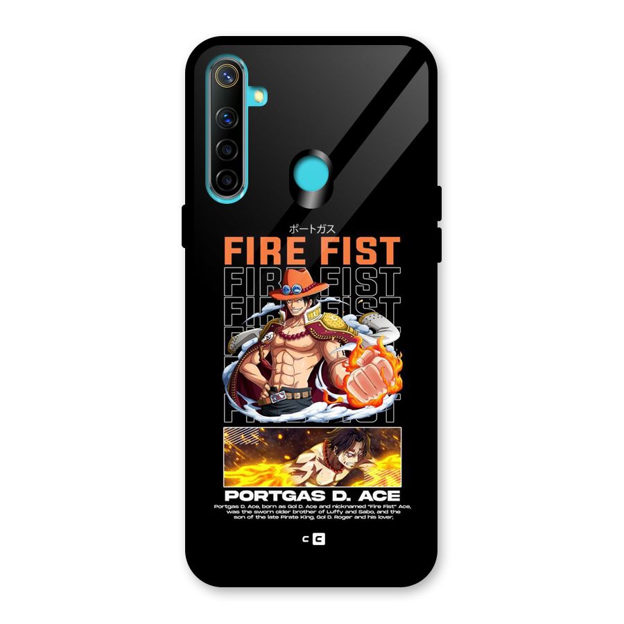 Fire Fist Ace Glass Back Case for Realme 5i