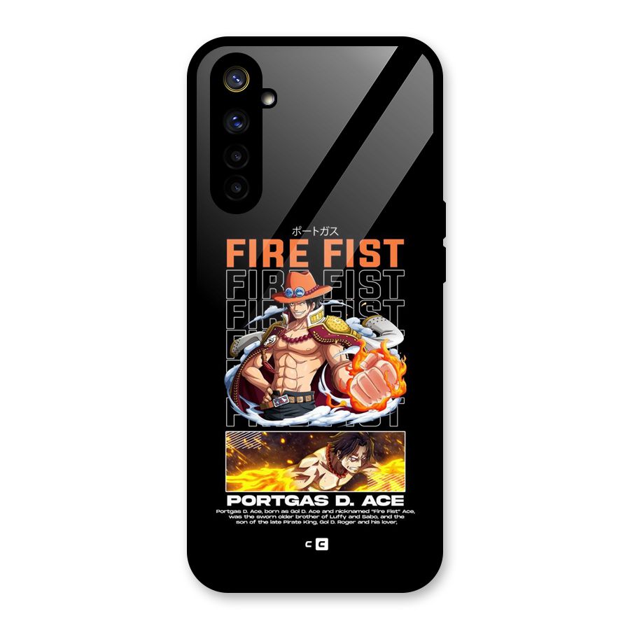 Fire Fist Ace Glass Back Case for Realme 6i