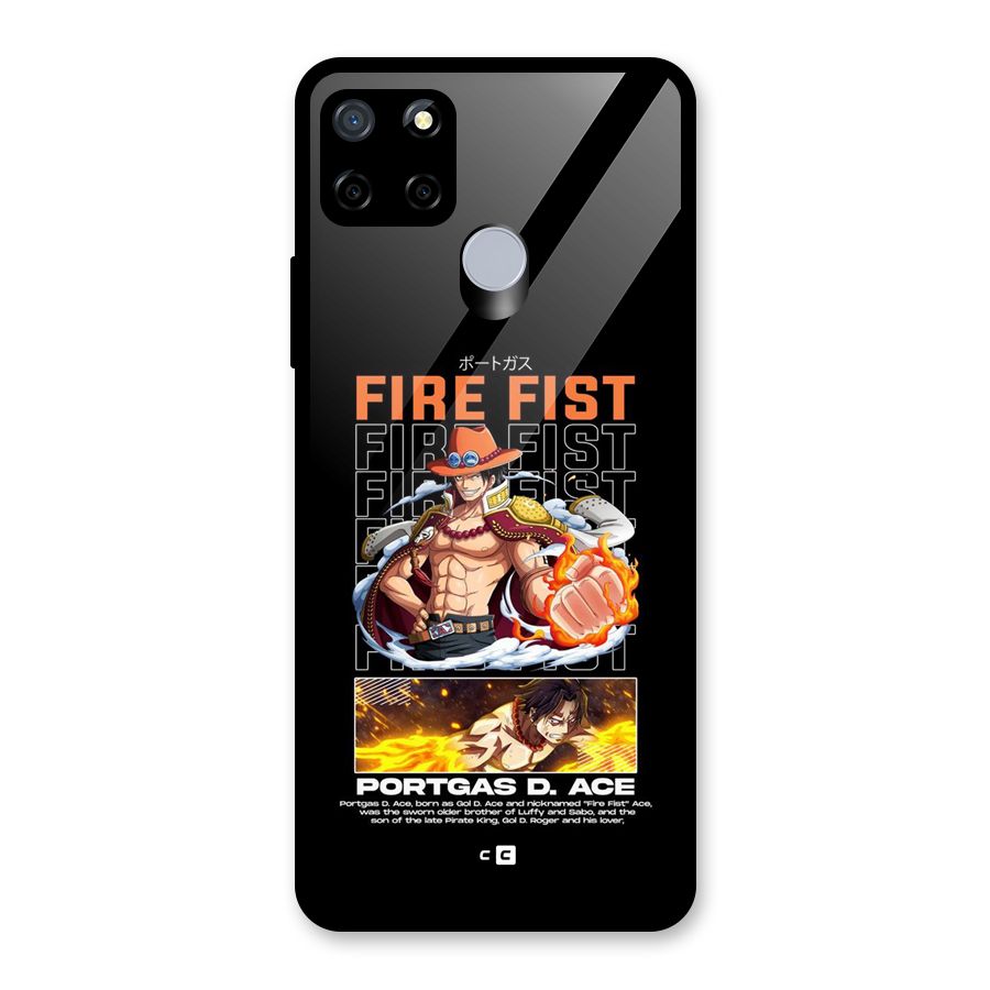 Fire Fist Ace Glass Back Case for Realme C15