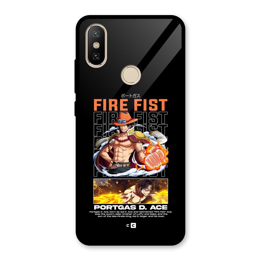 Fire Fist Ace Glass Back Case for Redmi A2