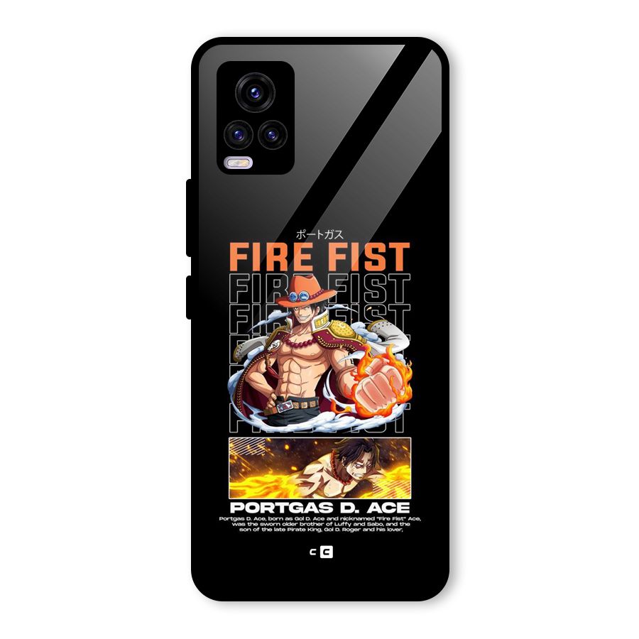 Fire Fist Ace Glass Back Case for Vivo V20