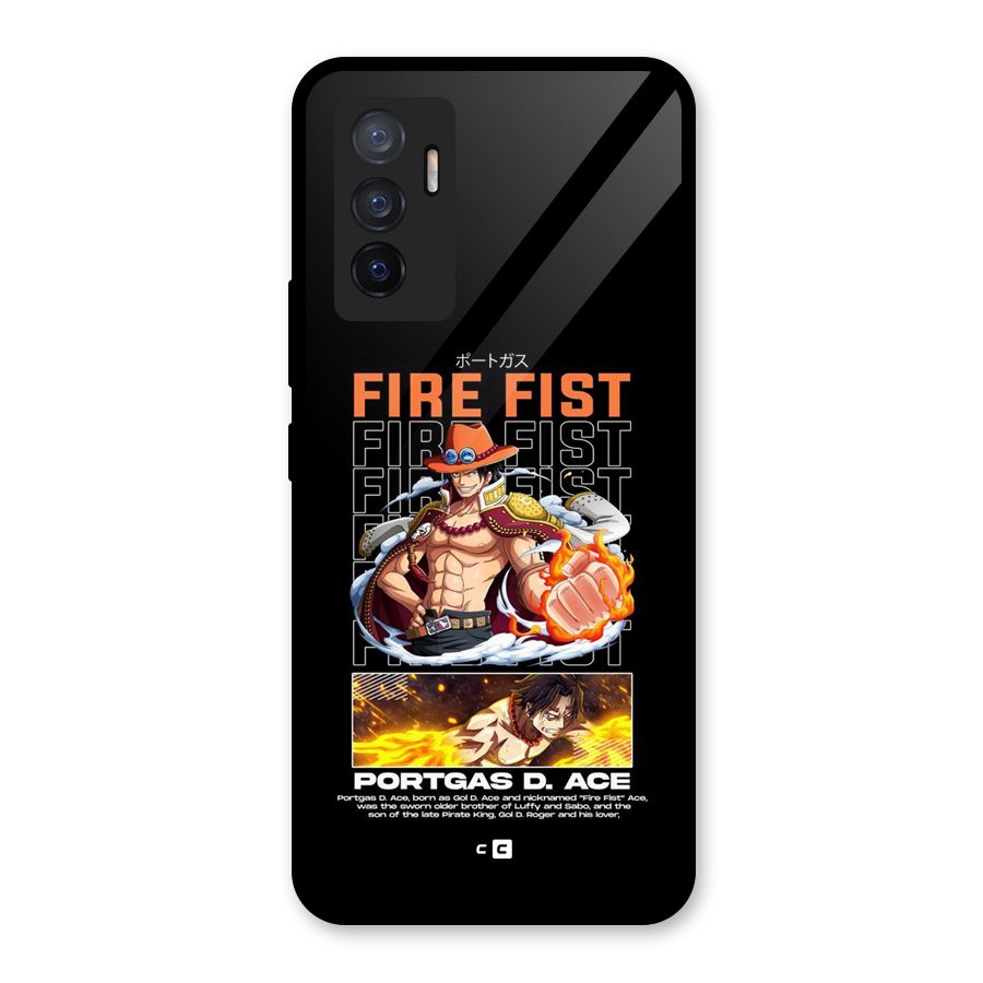 Fire Fist Ace Glass Back Case for Vivo V23e