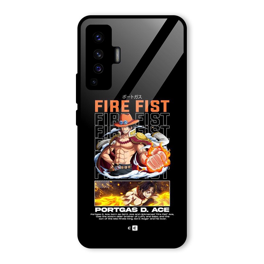 Fire Fist Ace Glass Back Case for Vivo X50