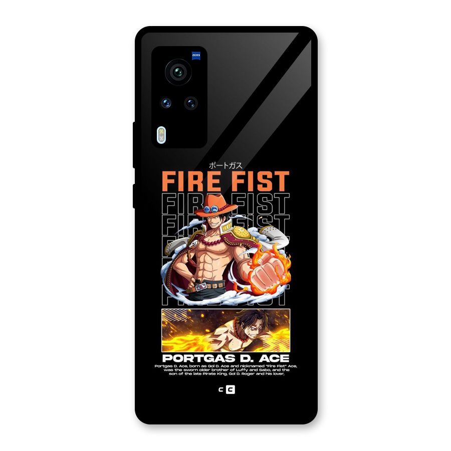 Fire Fist Ace Glass Back Case for Vivo X60 Pro