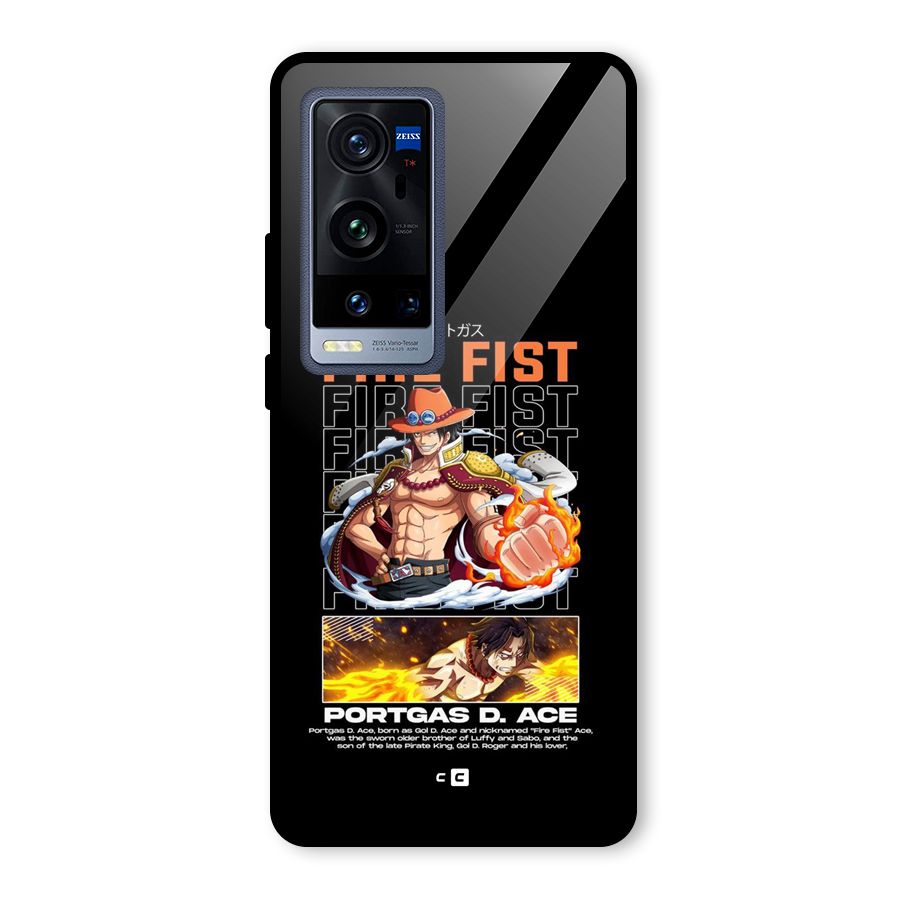 Fire Fist Ace Glass Back Case for Vivo X60 Pro Plus