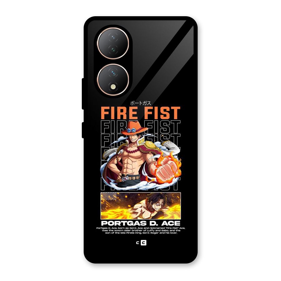 Fire Fist Ace Glass Back Case for Vivo Y100A