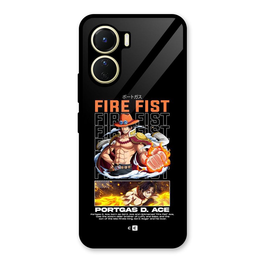 Fire Fist Ace Glass Back Case for Vivo Y16