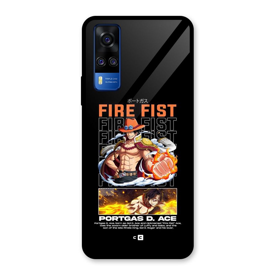 Fire Fist Ace Glass Back Case for Vivo Y31