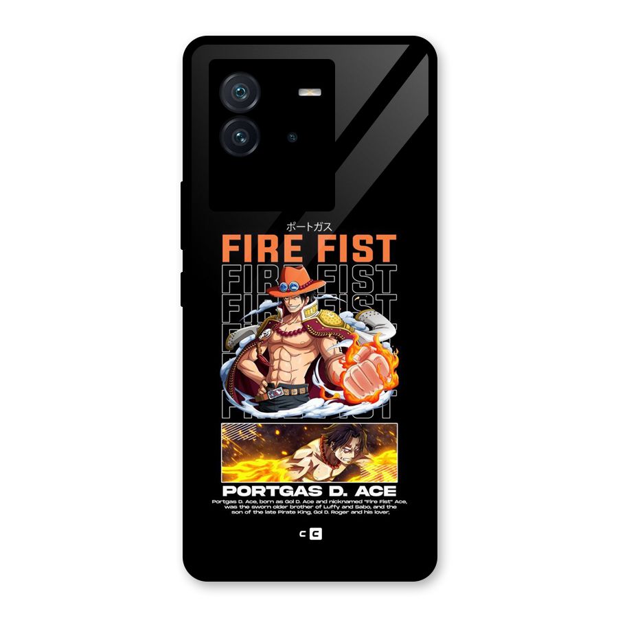 Fire Fist Ace Glass Back Case for Vivo iQOO Neo 6 5G