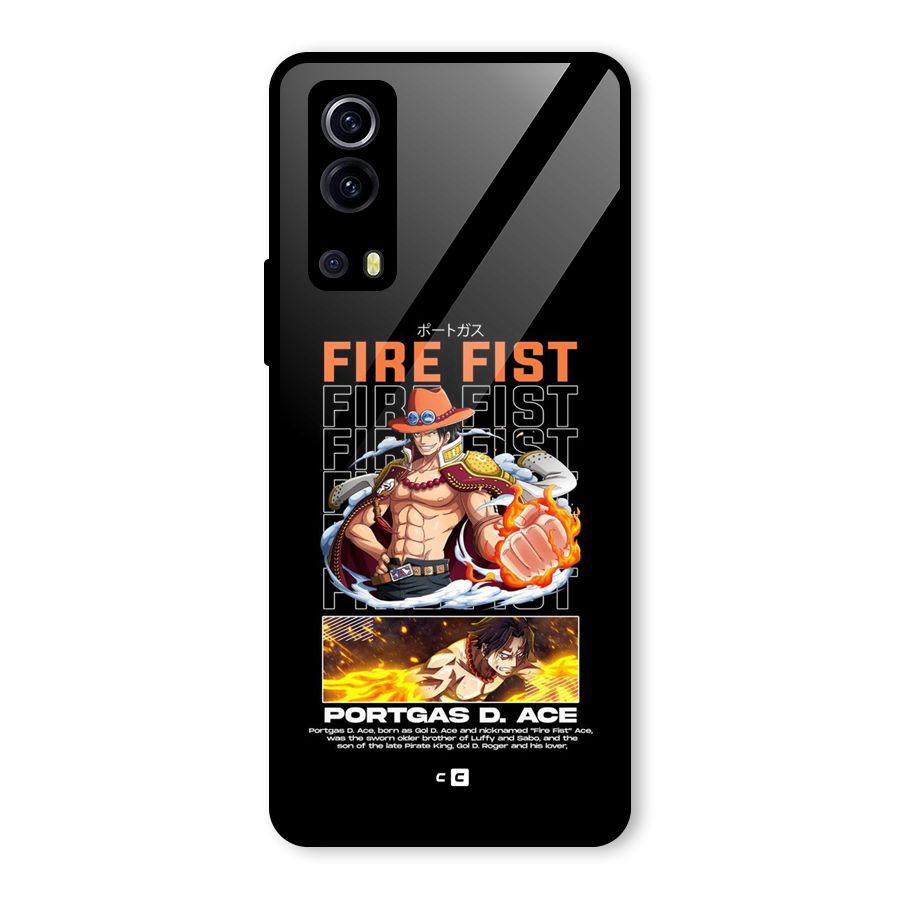 Fire Fist Ace Glass Back Case for Vivo iQOO Z3