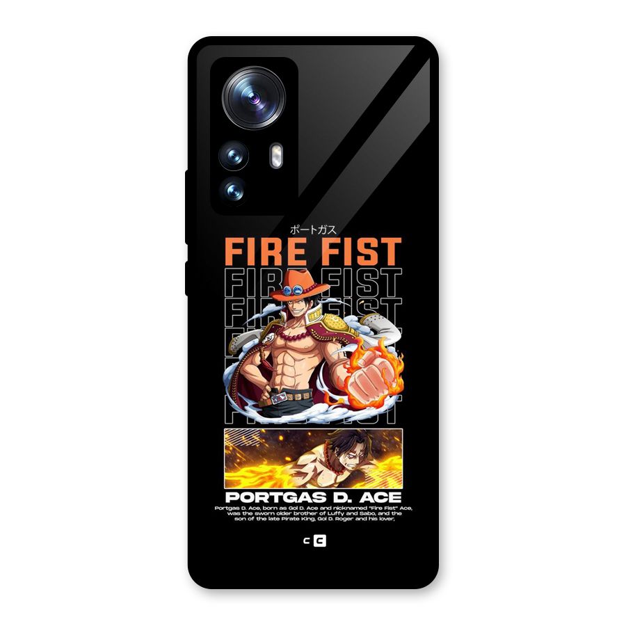 Fire Fist Ace Glass Back Case for Xiaomi 12 Pro