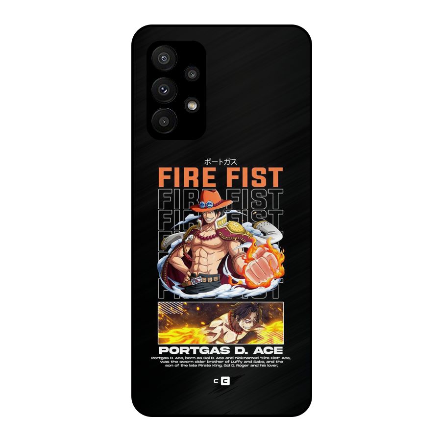 Fire Fist Ace Metal Back Case for Galaxy A23