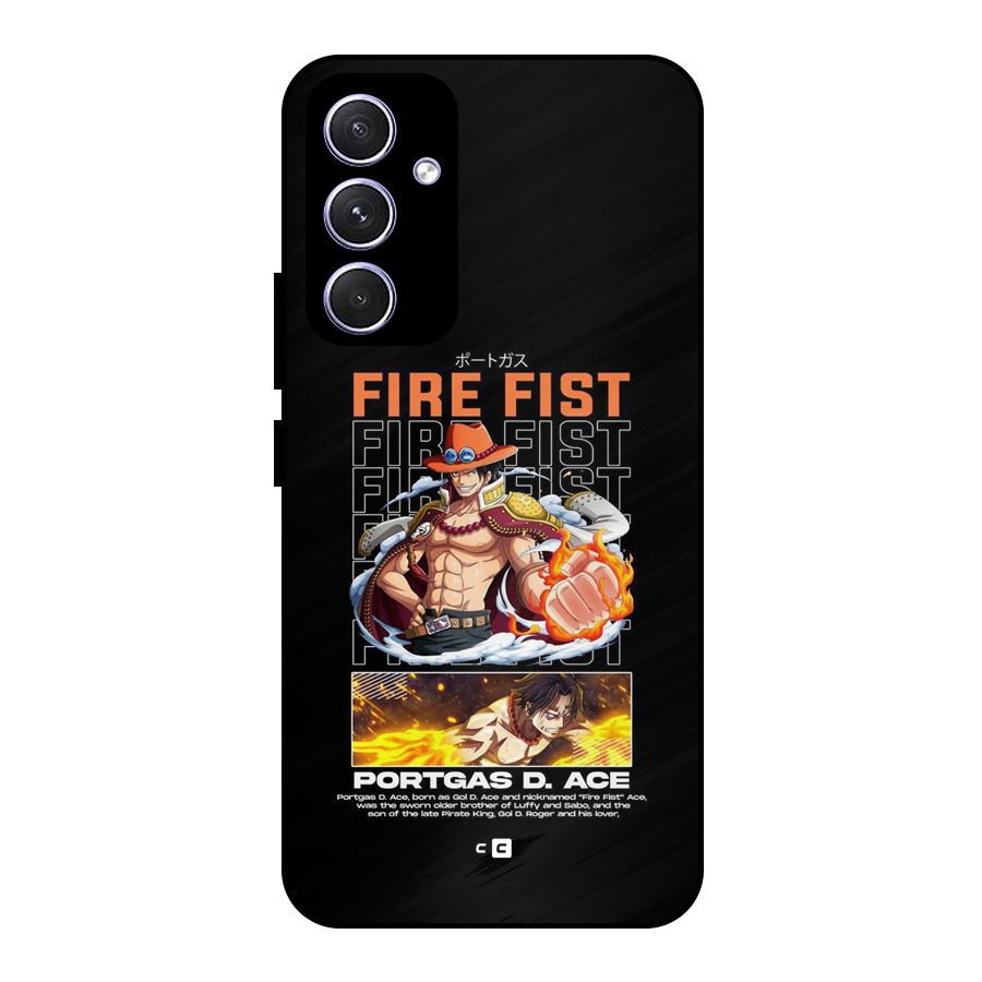 Fire Fist Ace Metal Back Case for Galaxy A54