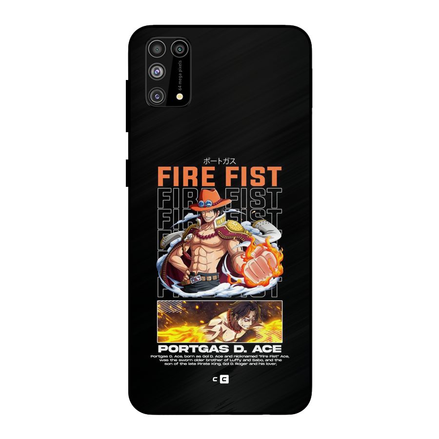 Fire Fist Ace Metal Back Case for Galaxy F41