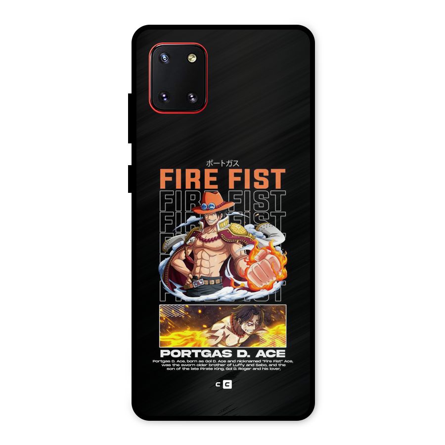Fire Fist Ace Metal Back Case for Galaxy Note 10 Lite