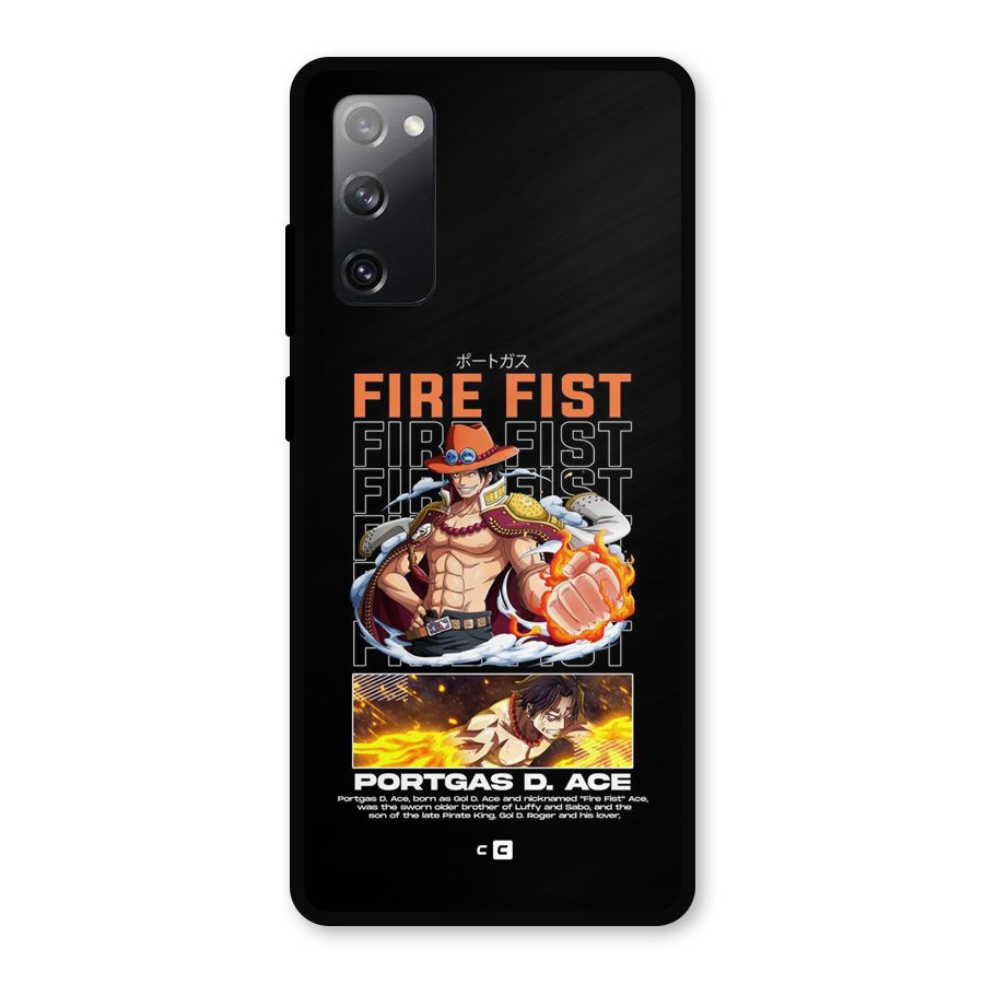 Fire Fist Ace Metal Back Case for Galaxy S20 FE 5G
