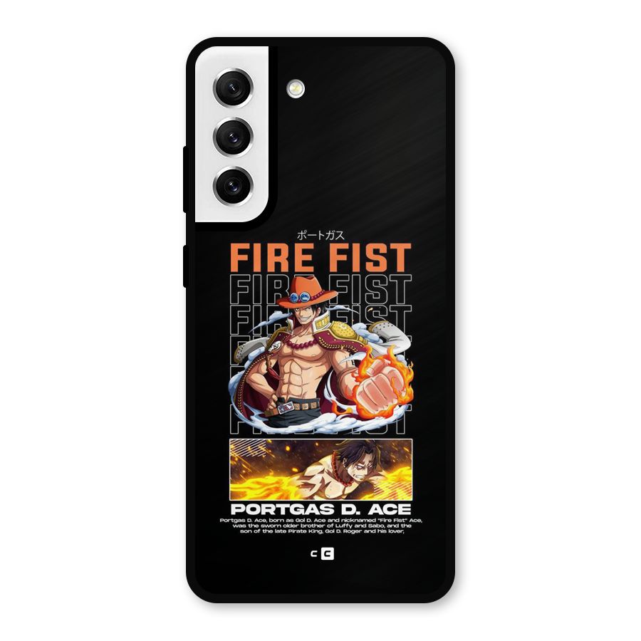 Fire Fist Ace Metal Back Case for Galaxy S21 FE 5G