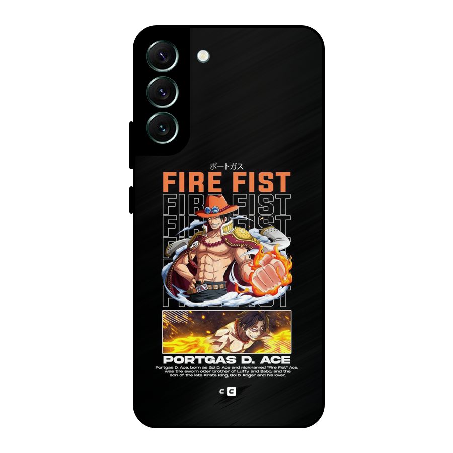 Fire Fist Ace Metal Back Case for Galaxy S22 Plus 5G