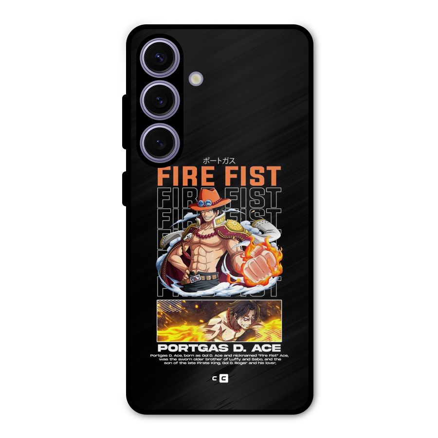 Fire Fist Ace Metal Back Case for Galaxy S24