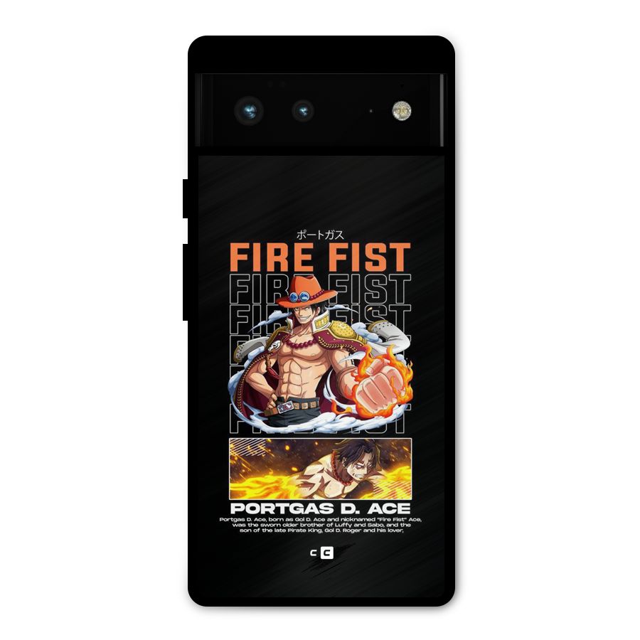 Fire Fist Ace Metal Back Case for Google Pixel 6