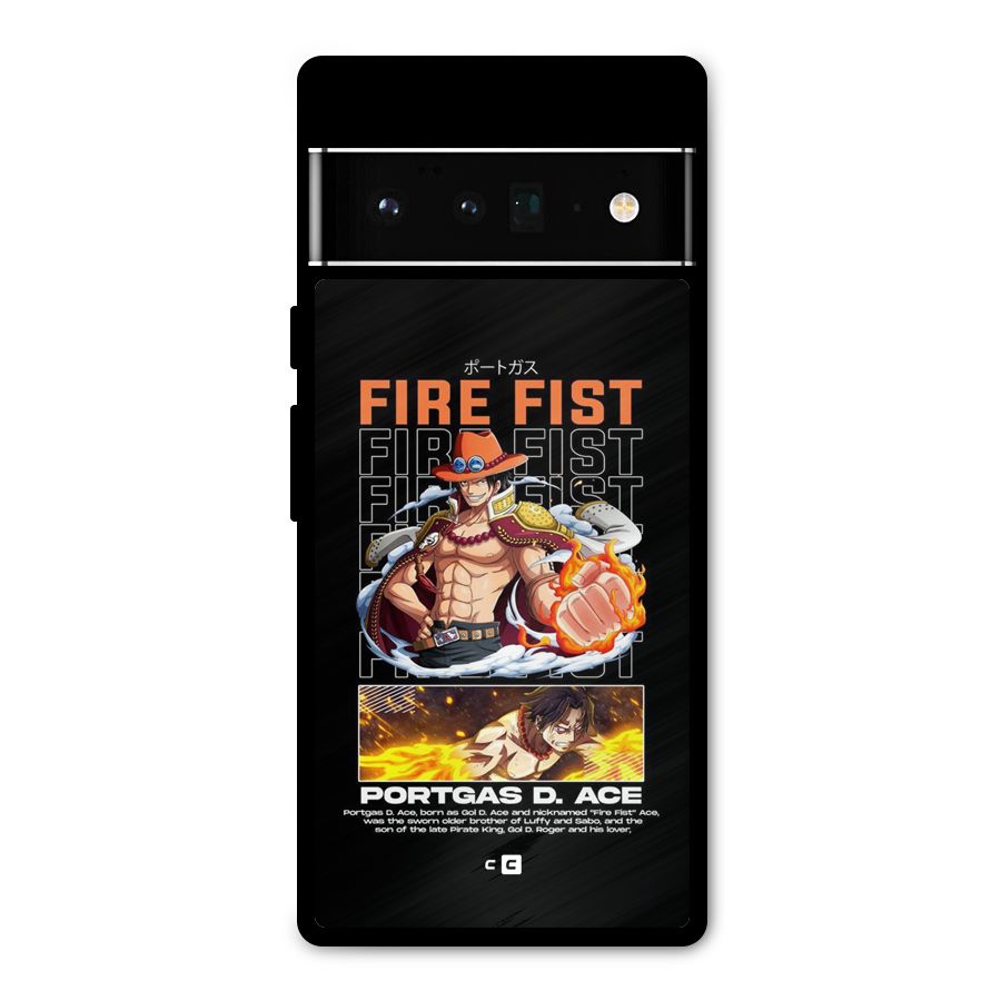 Fire Fist Ace Metal Back Case for Google Pixel 6 Pro