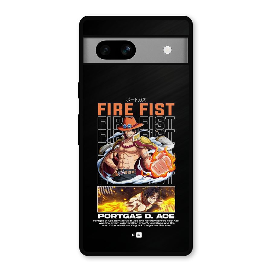 Fire Fist Ace Metal Back Case for Google Pixel 7a