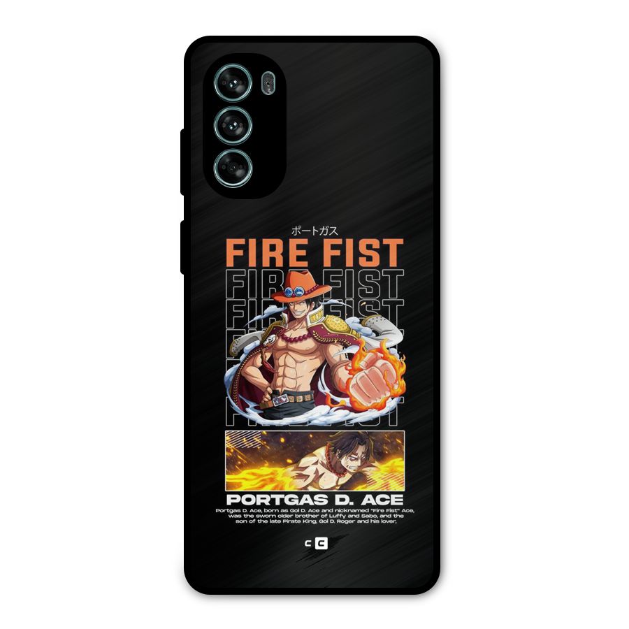 Fire Fist Ace Metal Back Case for Moto G62