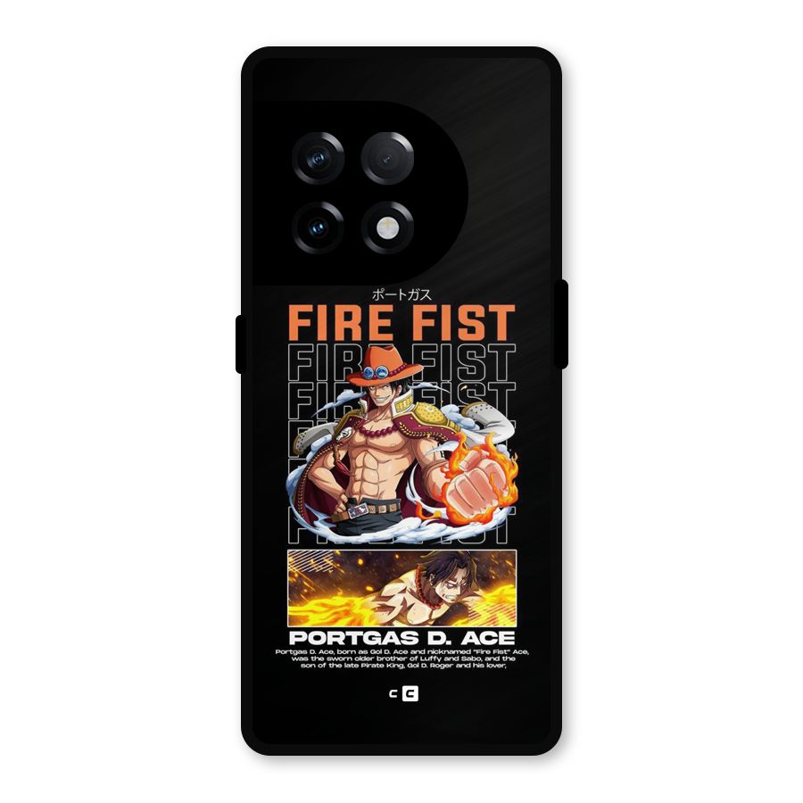 Fire Fist Ace Metal Back Case for OnePlus 11R