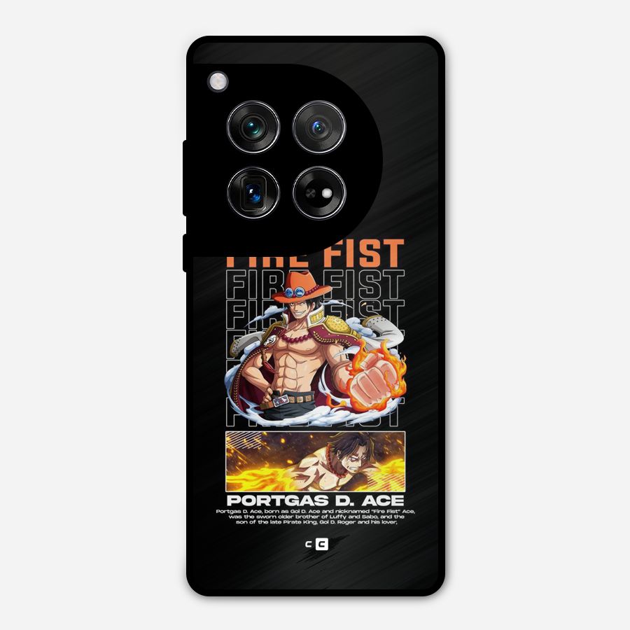 Fire Fist Ace Metal Back Case for OnePlus 12