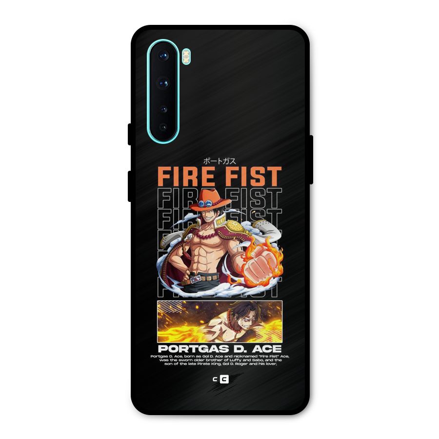 Fire Fist Ace Metal Back Case for OnePlus Nord
