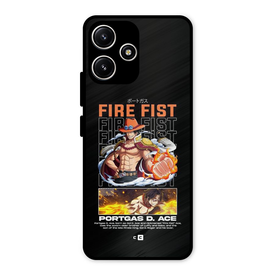 Fire Fist Ace Metal Back Case for Poco M6 Pro