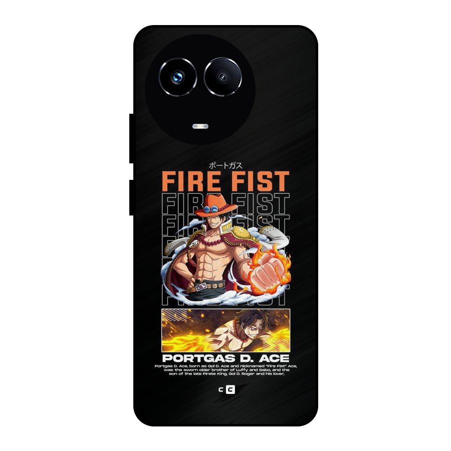 Fire Fist Ace Metal Back Case for Realme 11X