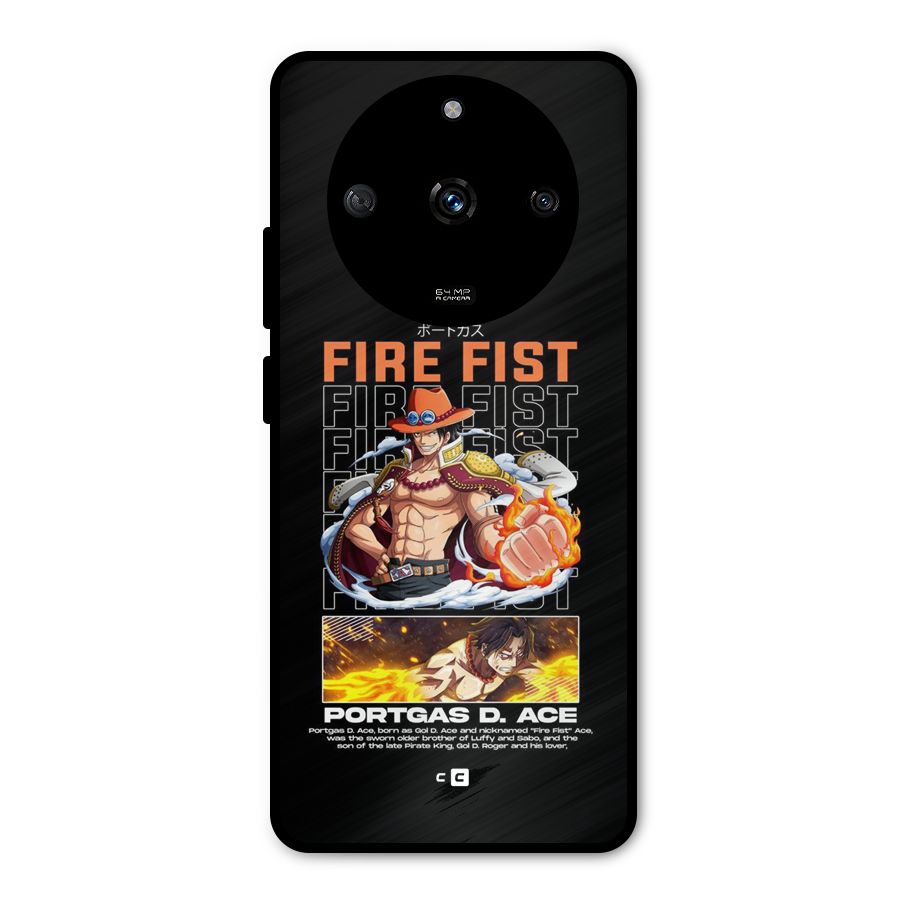 Fire Fist Ace Metal Back Case for Realme Narzo 60 5G